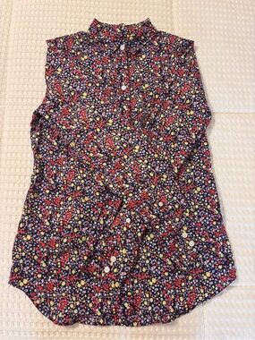 J. Crew Factory Women’s Floral Button-Up Top with Collar